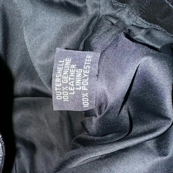 Women's Vintage Sanzzini Genuine Leather Jacket XL Black Made in India Biker - Picture 15 of 16